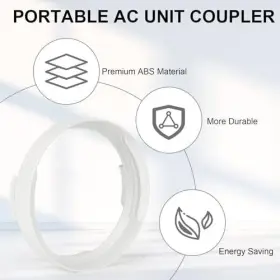 Aa05 Tanlee Portable Ac Exhaust Hose Coupler 5.9 Inch Air Conditioner Unit Vent Tube #3