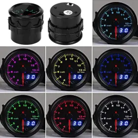 Terisass 130883254336 Exhaust Gas Temperature Egt Gauge Pyrometer Kit 12v 20leds #2
