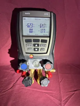 Testo 029547011412 Se And Co 570 Digital Hvac Manifold Gauge Set With Case