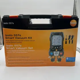 115i Testo 029547023521 557s Ac Manifold Gauge Set - Recharge Kit With 2 X Clamp