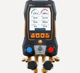 558s Testo 029547028205 0564 5581 01 - Digital Manifold With 4-way Valve Block And Touchscreen