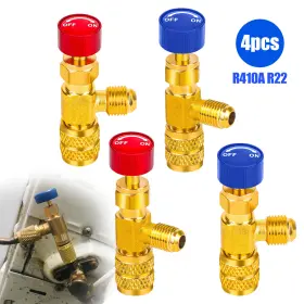 Thesiliconvalley 600609565360 4pcs Liquid Safety Valve R410a R22 Air Conditioning Refrigerant Charging Thesiliconvalley 600609565360 4pcs Liquid Safety Valve R410a R22 Air Conditioning Refrigerant Charging
