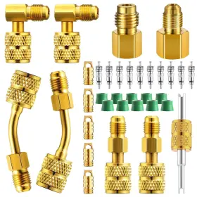 Son0354 Tiangrid 34 Pcs R410a Adapter Kit Mini Split 45 90 Refrigerant Hose A Son0354 Tiangrid 34 Pcs R410a Adapter Kit Mini Split 45 90 Refrigerant Hose A