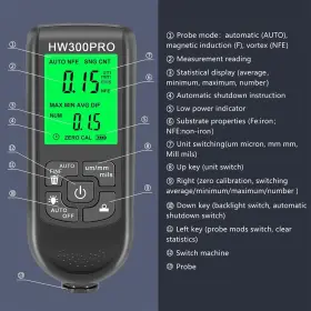 Tigerily 313051475414 Paint Thickness Gauge Digital Meter For Automotive Coating Teste #3 Tigerily 313051475414 Paint Thickness Gauge Digital Meter For Automotive Coating Teste #3