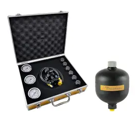 Tm Tiemin-g12-0.75l-fpu-l Nitrogen Accumulator Charging Kit M28 1.5 7adapters 3gauges 1gas Hose G1/2-0.75l