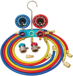 3696 Tools Deluxe Dual Aluminum A/c Manifold Gauge Set