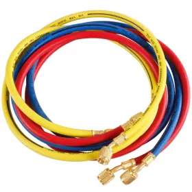 0zm-ids-01822 Uenede 3pcs 600-3000psi 36 Inch Length Refrigerant Charging Hose 1/4 Thread Fits For R1