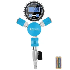 Mt006-9 Uharbour Air Manifold With 200 Psi Digital Pressure Gauge Hose Splitter 1/4 Inch