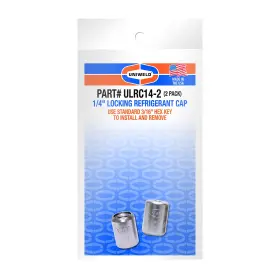 Ulrc14-2 Uniweld 688456927500 Locking Refrigerant Cap 1/4 Inch 2 Pack