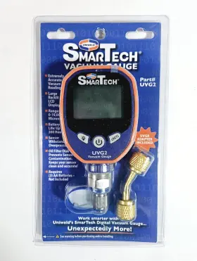 Uniweld 688456928811 Uvg2 Smartech Digital Vacuum Gauge And 1/4 Inch X Female Adapter