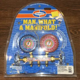 Uniweld Qs4l5ha New 2-valve Brass Manifold With 5ft Soft Magic Barrier Hose Set
