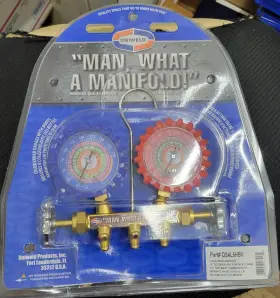Uniweld Qs4l5hbv New 2-valve Brass Manifold With 5ft Soft Magic Barrier Hose Set