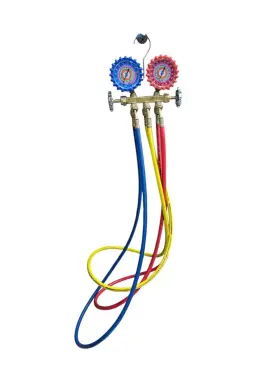 Uniweld Qs4l6hez 2 Valve Manifold Gauges R-410a/r-22/r-404a Me Kc Ppj059634