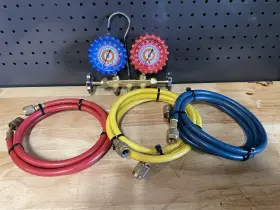 Uniweld Rqs4l5hez Manifold Gauge Set