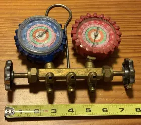 Zl-01-22-297 Uniweld Hvac Manifold Gauge Set With Hoses Ac Drain Line Cleaner Vd4