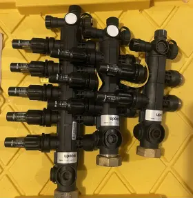 A2670003 Uponor Heating Manifold 2 3 And 5 Section With Balancing Valve Flow