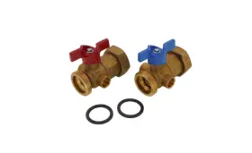 A2631252 Uponor Wirsbo Truflow Manifold Supply And Return Ball Valves Set 2 A2631252 Uponor Wirsbo Truflow Manifold Supply And Return Ball Valves Set 2