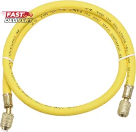 Uxcell 445024915955 Refrigerant Charging Hose 1/4 Sae Flare Thread 0.9m 2.95ft Length 500psi
