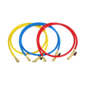 Uxcell 617662811945 1/4 Sae Refrigerant Charging Hose 4.9ft 800 Psi 4000 Manifold Gauge 3 Pack