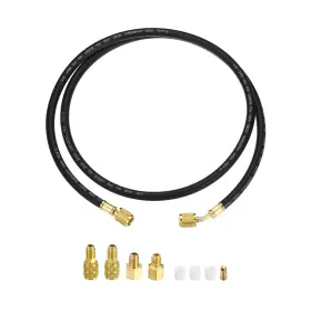Uxcell 617662811952 1/4 Sae Refrigerant Charging Hose 4.9ft 800psi Manifold Gauge 4 Pack Uxcell 617662811952 1/4 Sae Refrigerant Charging Hose 4.9ft 800psi Manifold Gauge 4 Pack