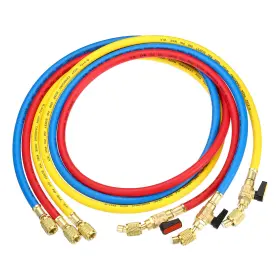 Uxcell 703820790532 3pcs 1/4 Sae Refrigerant Charging Hose 4.9ft 800 Psi 4000 Manifold Gauge Uxcell 703820790532 3pcs 1/4 Sae Refrigerant Charging Hose 4.9ft 800 Psi 4000 Manifold Gauge