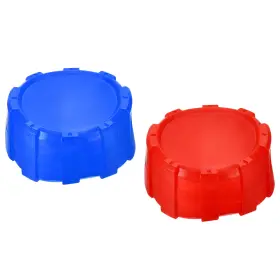 Uxcell 746453762101 2pcs 70mm Manifold Gauge Protective Boot Cover For Refrigerant Gauges Red Blue