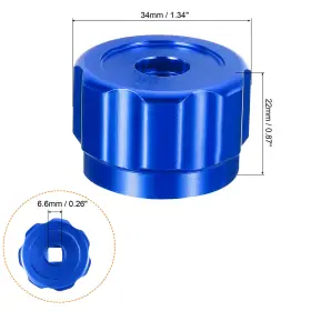 Uxcell 746453762217 Round Wheel Handle Faucet Handles Manifold Gauges Knob Aluminum Alloy Blue #2 Uxcell 746453762217 Round Wheel Handle Faucet Handles Manifold Gauges Knob Aluminum Alloy Blue #2