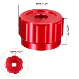 Uxcell 746453762231 Round Wheel Handle Faucet Handles Manifold Gauges Knob Aluminum Alloy Red #2 Uxcell 746453762231 Round Wheel Handle Faucet Handles Manifold Gauges Knob Aluminum Alloy Red #2