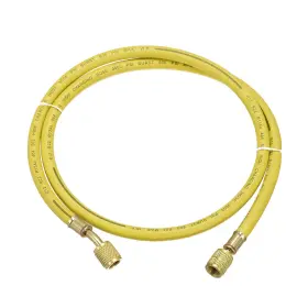 Uxcell 752374015981 Charging Hose Tube 1.2m Length 1/4 Sae To 10.8mm Thread 600psi Yellow