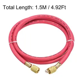 Uxcell 752374016230 Refrigerant Charging Hose 1/4 To 5/16 Sae Thread 4.92ft 800psi Tube Hvac Red #2 Uxcell 752374016230 Refrigerant Charging Hose 1/4 To 5/16 Sae Thread 4.92ft 800psi Tube Hvac Red #2