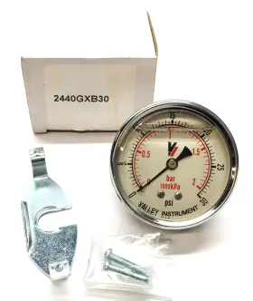 2440gxb30 Valley Instrument Liquid Filled Pressure Gauge Nos