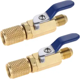 Vcy 711181739688 Air Conditioner Ball Valve 1/4 Inch Sae Adapter Straight Refrigerant Replaceme