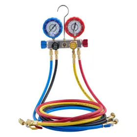 Jxlmb4tlbdstgnwo6001 Vevor Ac Manifold Gauge Set 4-way Fit R22 R404a R410a R12 Refrigeration Charging