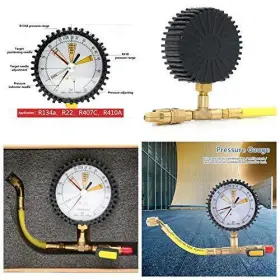 Vikye 787015126597 Nitrogen Pressure Test Gauge For Air Conditioning Refrigerant Car Central #3
