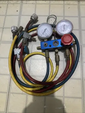 Gm410a Viot Professional Ac Hvac/r Field Tool R410a R22 R134a R404a Manifold Gauge Set Hoses