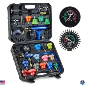 Rcp-0031-bk Visit The Orion Motor Tech Store Coolant Pressure Tester Kit 31pc Vacuum Refill Tool With 23 Radiator Adapters