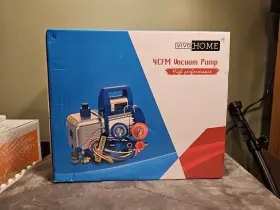 Vh322us Vivohome 4cfm 1/3hp Single Stage Air Vacuum Pump And R134a Ac Manifold Gauge Kit #3