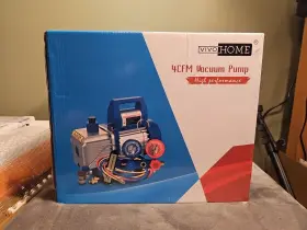 Vh322us Vivohome 4cfm 1/3hp Single Stage Air Vacuum Pump And R134a Ac Manifold Gauge Kit