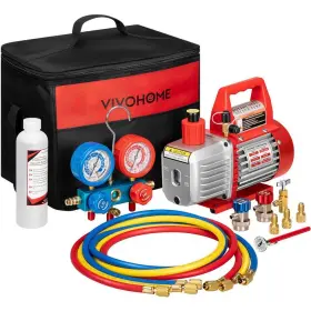 Wal-vh453us-re Vivohome 110-volt 1/4 Hp 3.5 Cfm Single Stage Rotary Vane Air Vacuum Pump And R134a Ac In