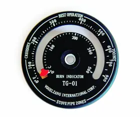 Tg-01 Vogelzang Temperature Gauge With Magnet Black