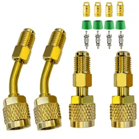 Votnmic 716963320801 R410a Adapter For Mini Split System 5/16 Inches Sae Female To 1/4