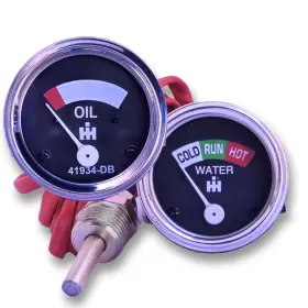2-gauges Vr Autopedia 43987db Replacement Instruments Kit - Oil Pressure And Water Temp Gauge Set Fit