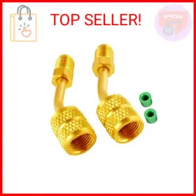 Wadoy 705353027314 R410a Adapter For Mini Split Hvac System 5/16 Inch Female Quick Couplers X 1/4