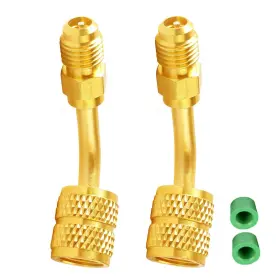Wadoy 792966610439 R410a Adapter For Mini Split 5/16 Inch Sae Female Quick Couplers To 1/4 Male