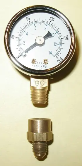 Wands 313093588530 Oil Burner Fuel Pressure Test Gauge Compatible With Beckett Suntec Webster And D