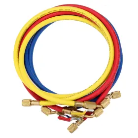 Warrenau 718174181684 Refrigerant Charging Hose With Ball Valves Hvac Hoses 1/4ftft Sae R134a 600 Psi