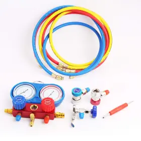 Winmax Tools Automotive 402689778015 Professional A/c Air Conditioner Refrigerant Manifold Gauge Kit Set R134a/r22 #2
