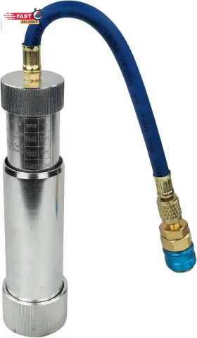 Wisepick 445016212253 A/c Ac Oil And Dye Injector With R-134a Snap Quick Coupler 1/4 Inch Sae Hand Turn
