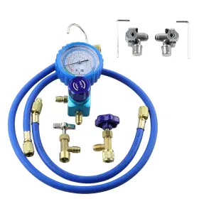 Ac.135.286.01 Wisepick R290 And R600a Charging Manifold Hose Single Gauge Set With 1/2 Inch Acme Can