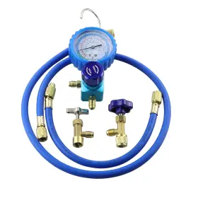 Ac.135.286 Wisepick R290 And R600a Charging Manifold Hose Single Gauge Set With 1/2 Inch Acme Can Ac.135.286 Wisepick R290 And R600a Charging Manifold Hose Single Gauge Set With 1/2 Inch Acme Can